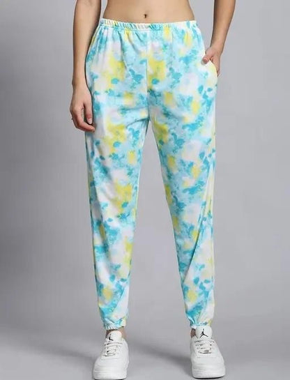 Women's Casual Tie Dye Print Night Suit